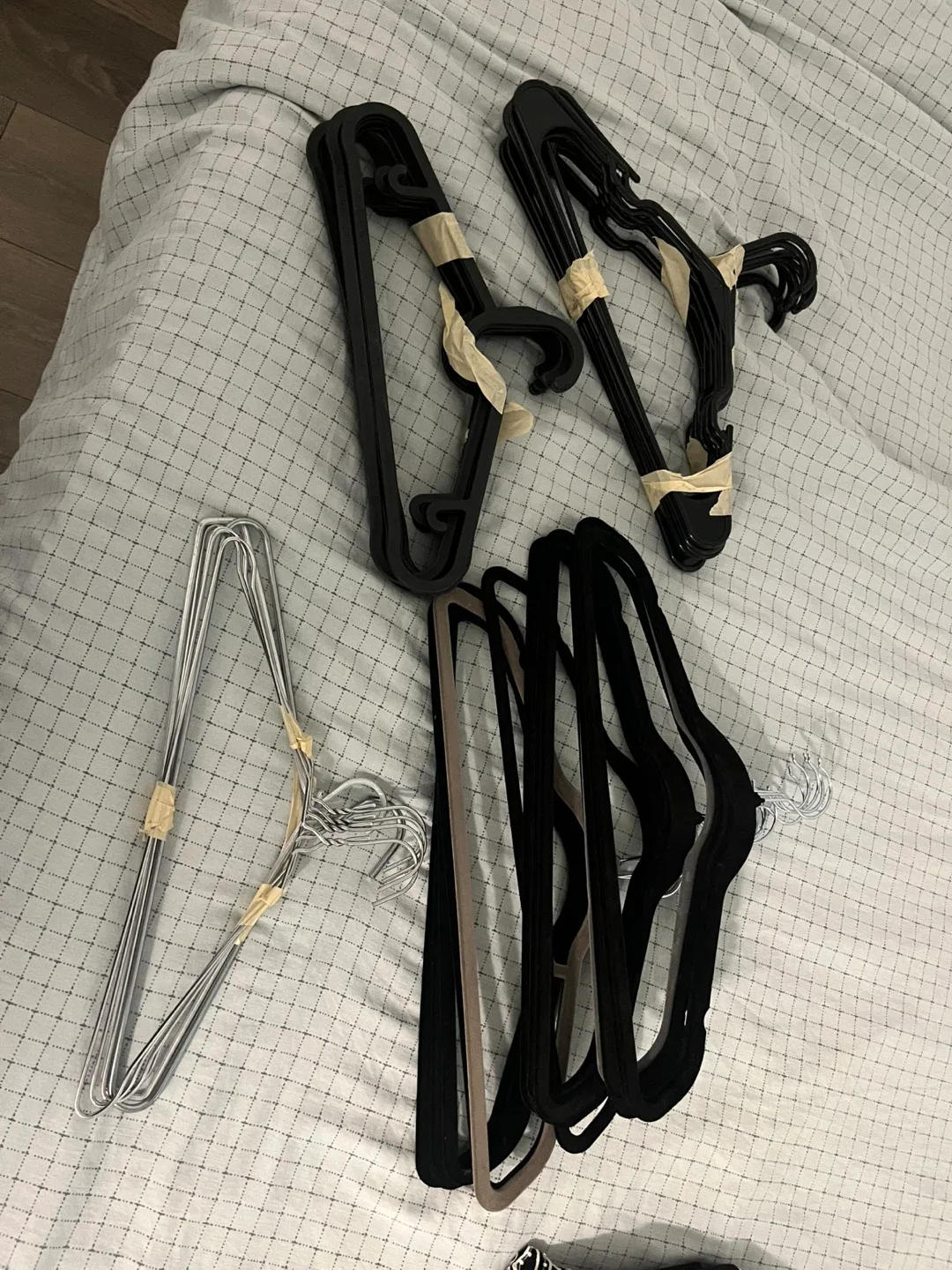 Clothes Hangers - Velvet & Metal thumbnail