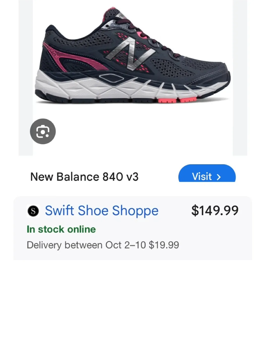New Balance 840 v3 Women's Running Shoes- Size 5 thumbnail