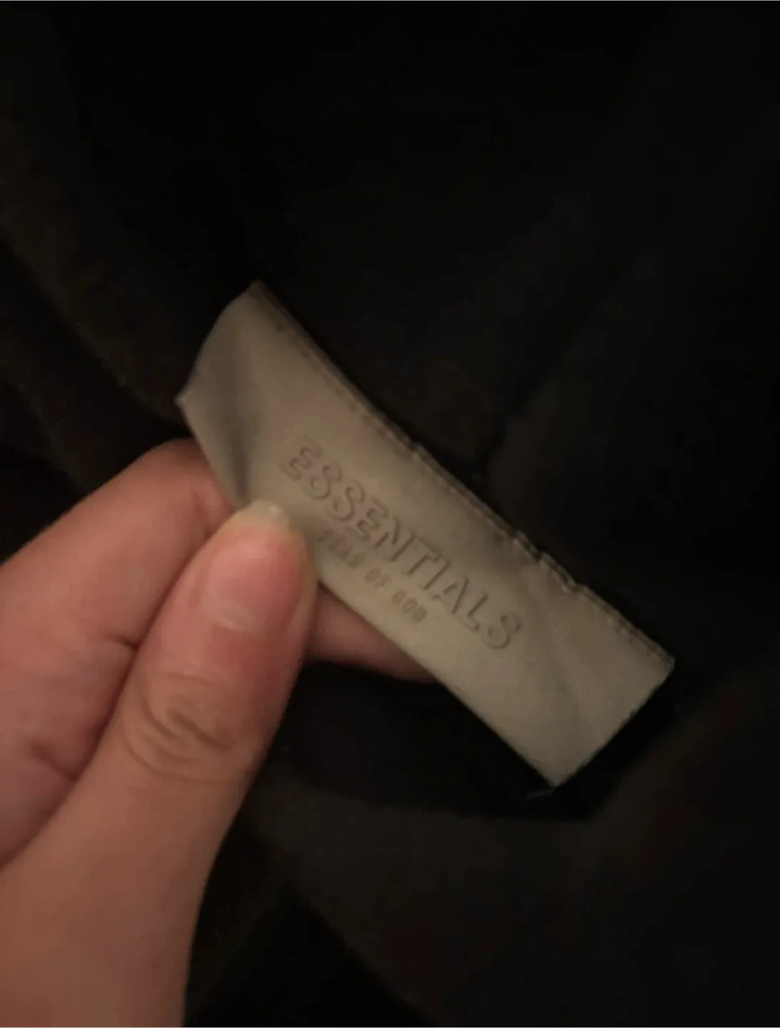 Essentials Fear of God Black Hoodie image indicator(5)