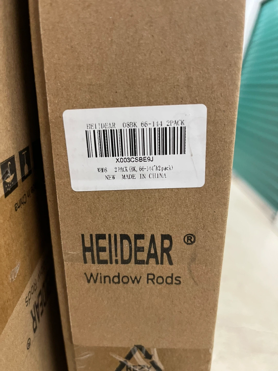HEI!DEAR Window Rods 2 Pack 66-114in NEW - photo 2