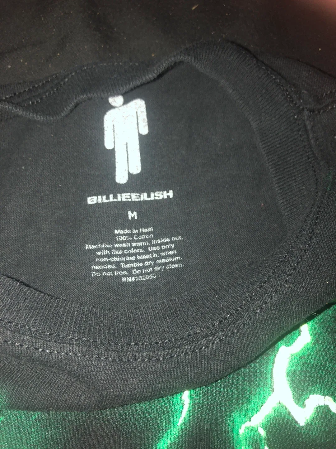 Billie Eilish Black Graphic Tee - Size M image indicator(2)