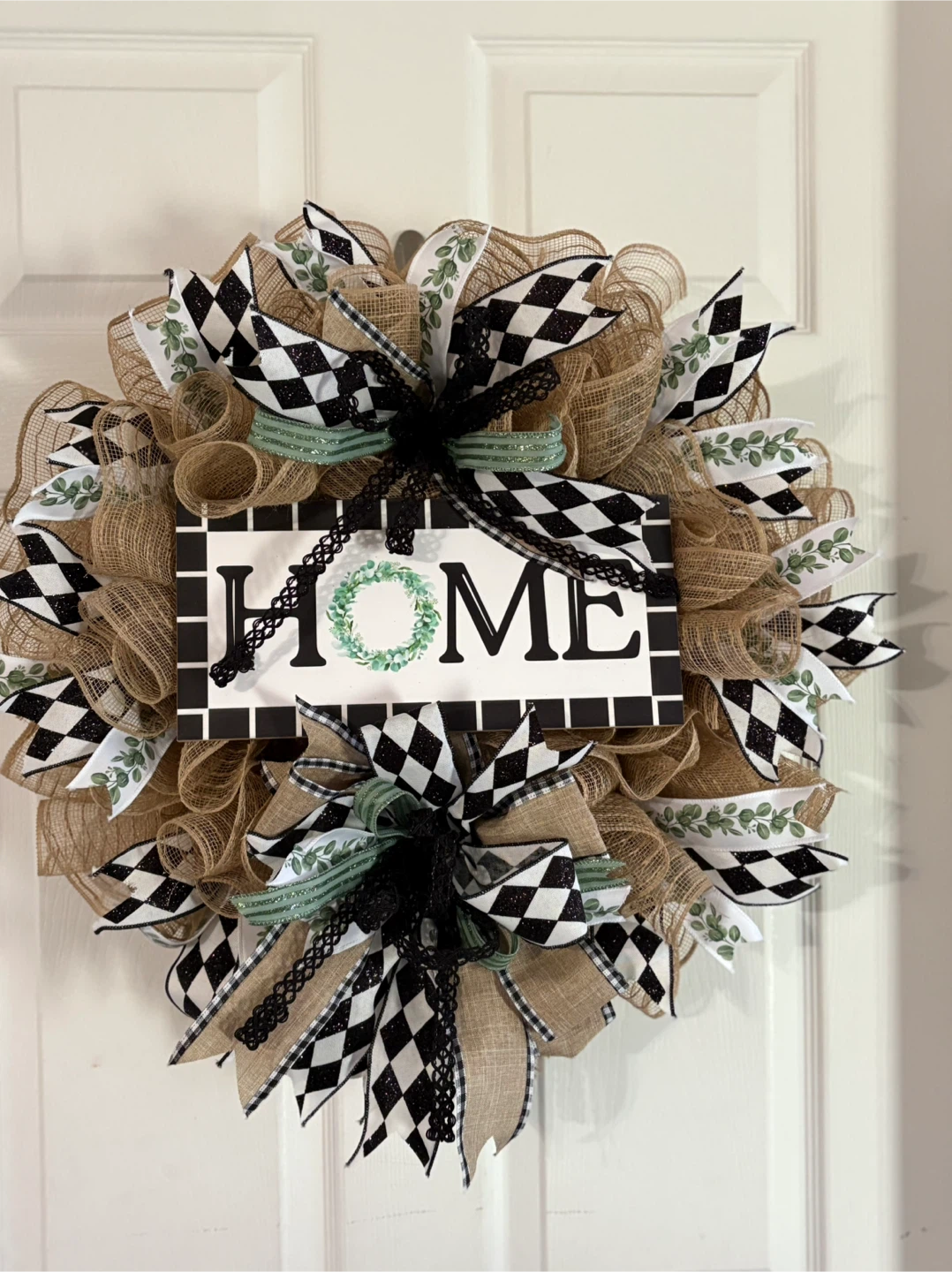 Handmade 'Home' Wreath