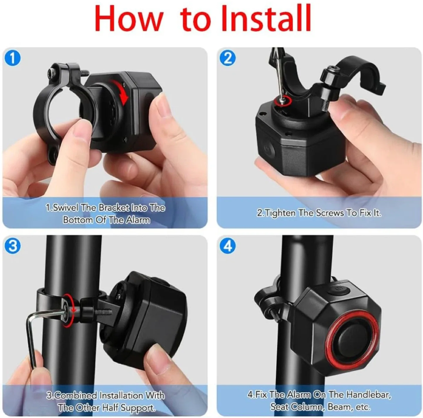 HoneTeek Bike Tail Light & Alarm System image indicator(6)