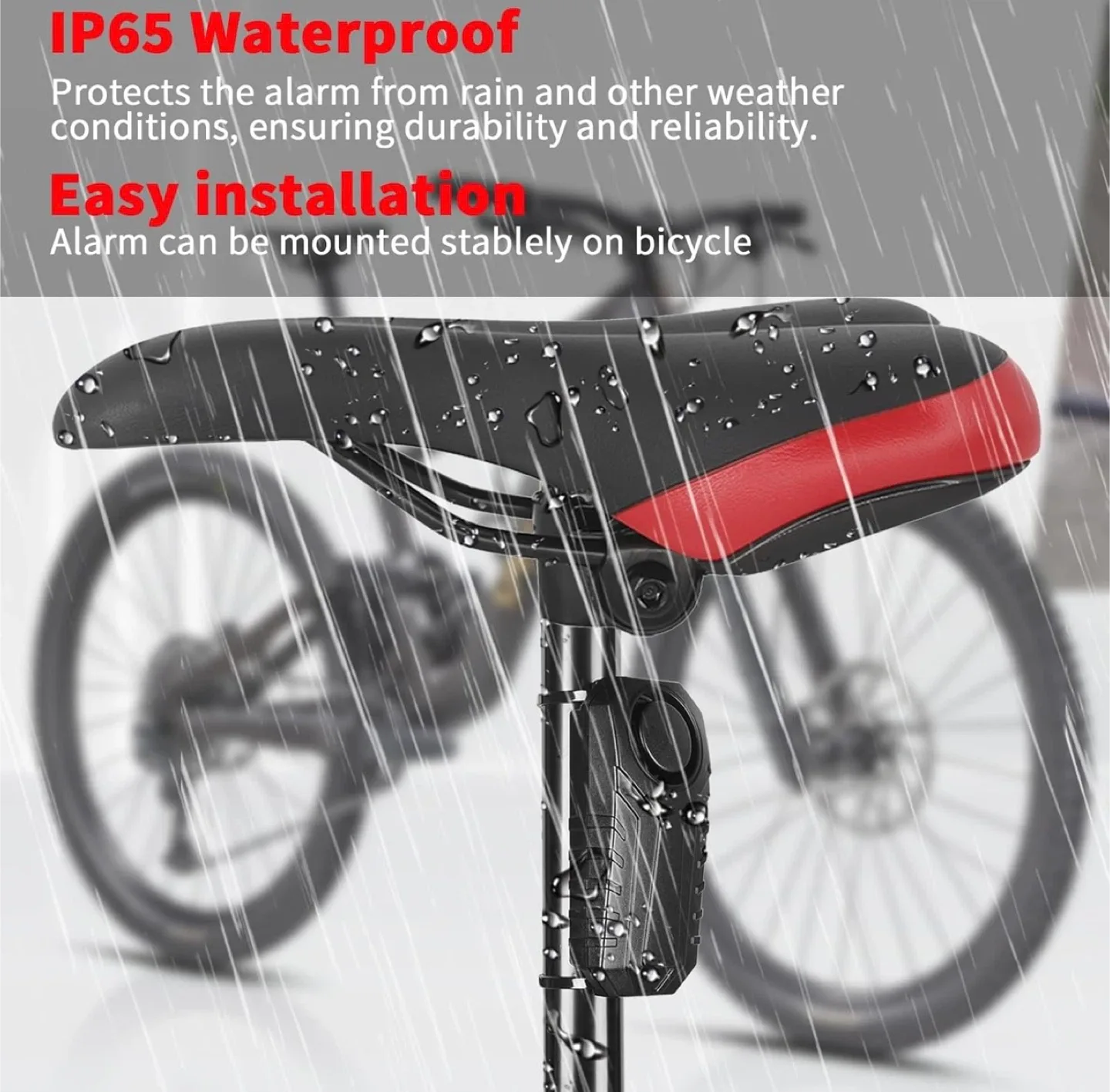 HoneTeek Anti-Theft Bicycle Alarm - New image indicator(5)