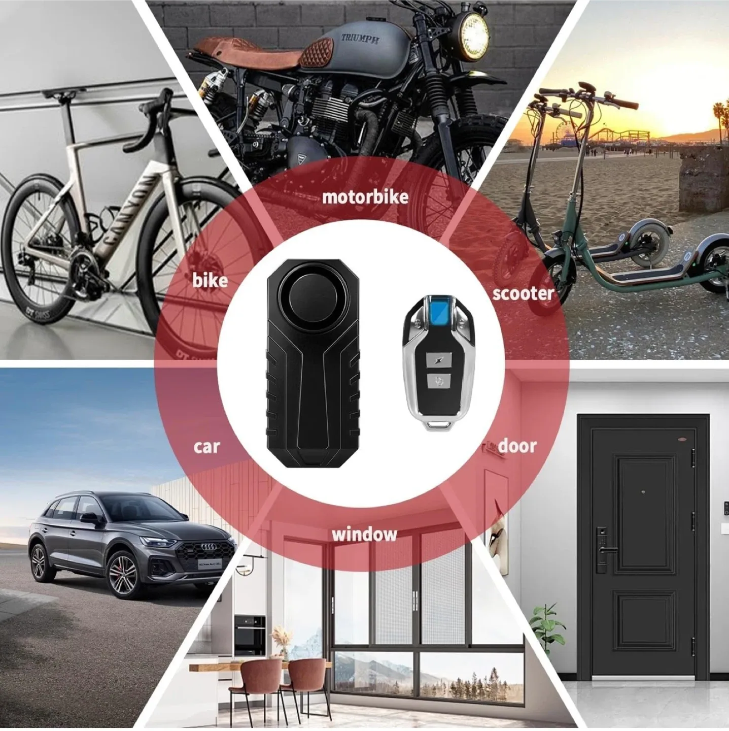 HoneTeek Anti-Theft Bicycle Alarm - New image indicator(6)