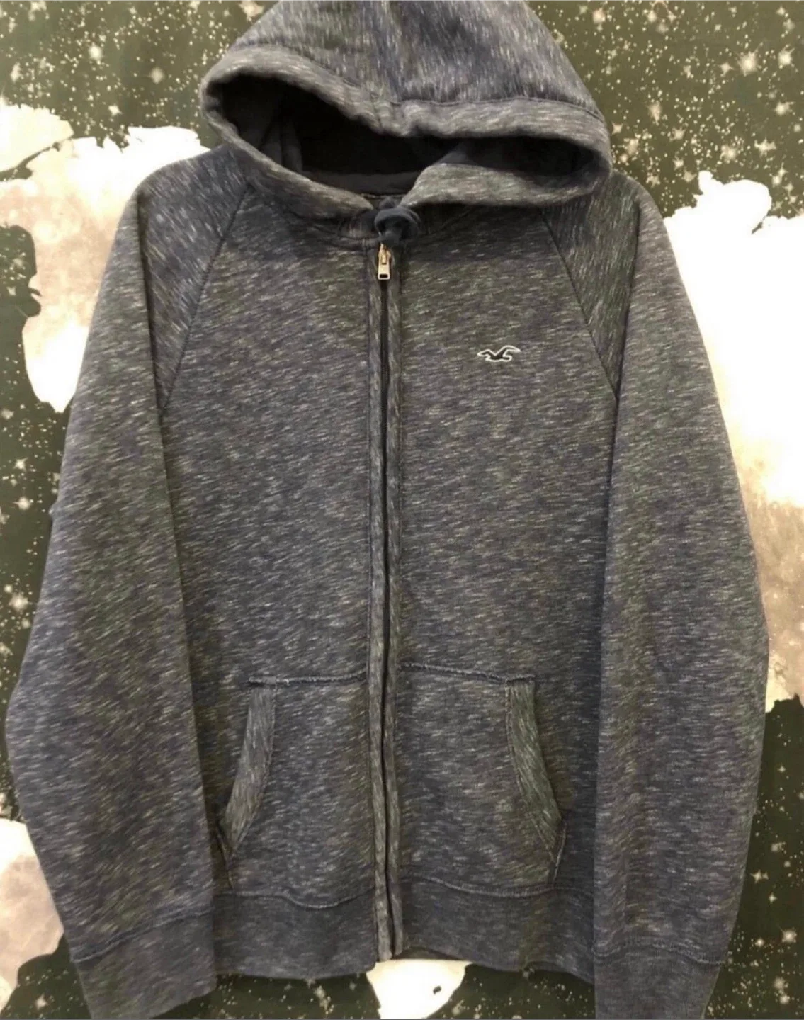Hollister zip up fleece hoodie thumbnail
