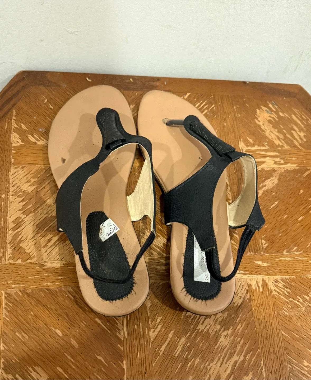 Black Thong Sandals - Size 8 thumbnail