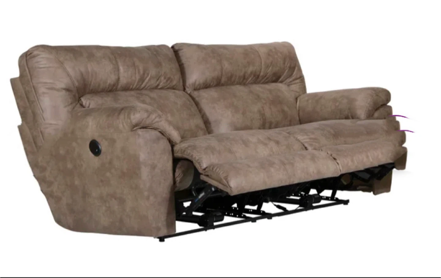 Rush Sale Brown Reclining Loveseat