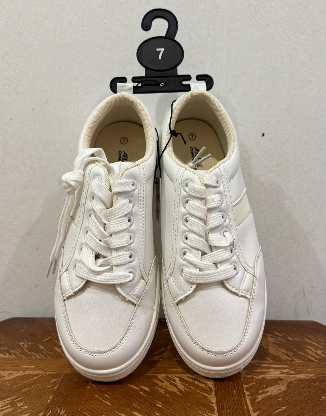 Atmosphere White Sneakers - Size 7 thumbnail