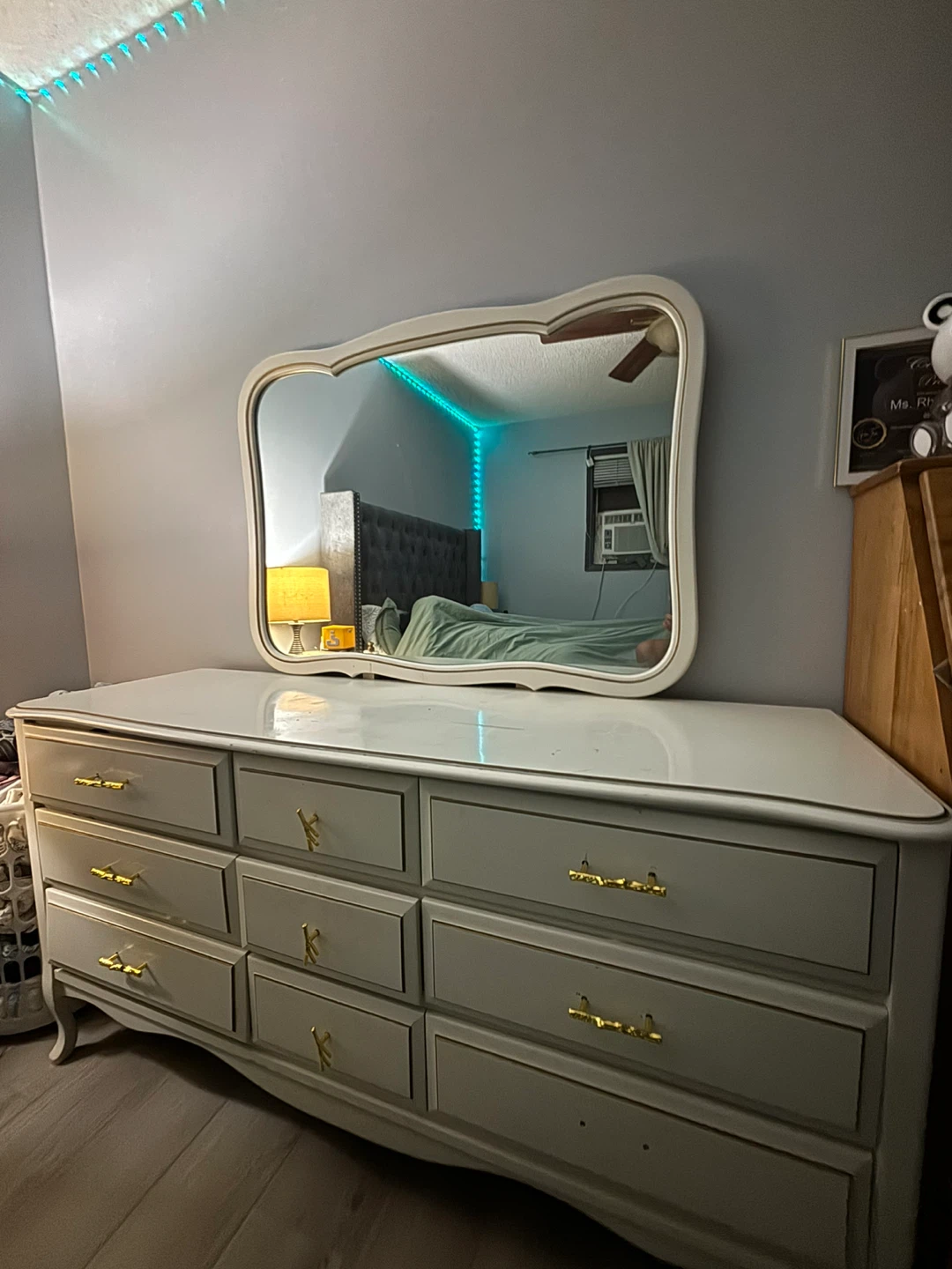 Grey Dresser with Mirror