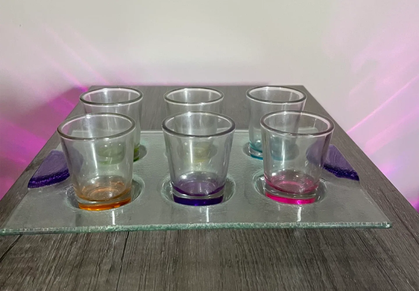 6 Shot Glass Set with Serving Tray thumbnail
