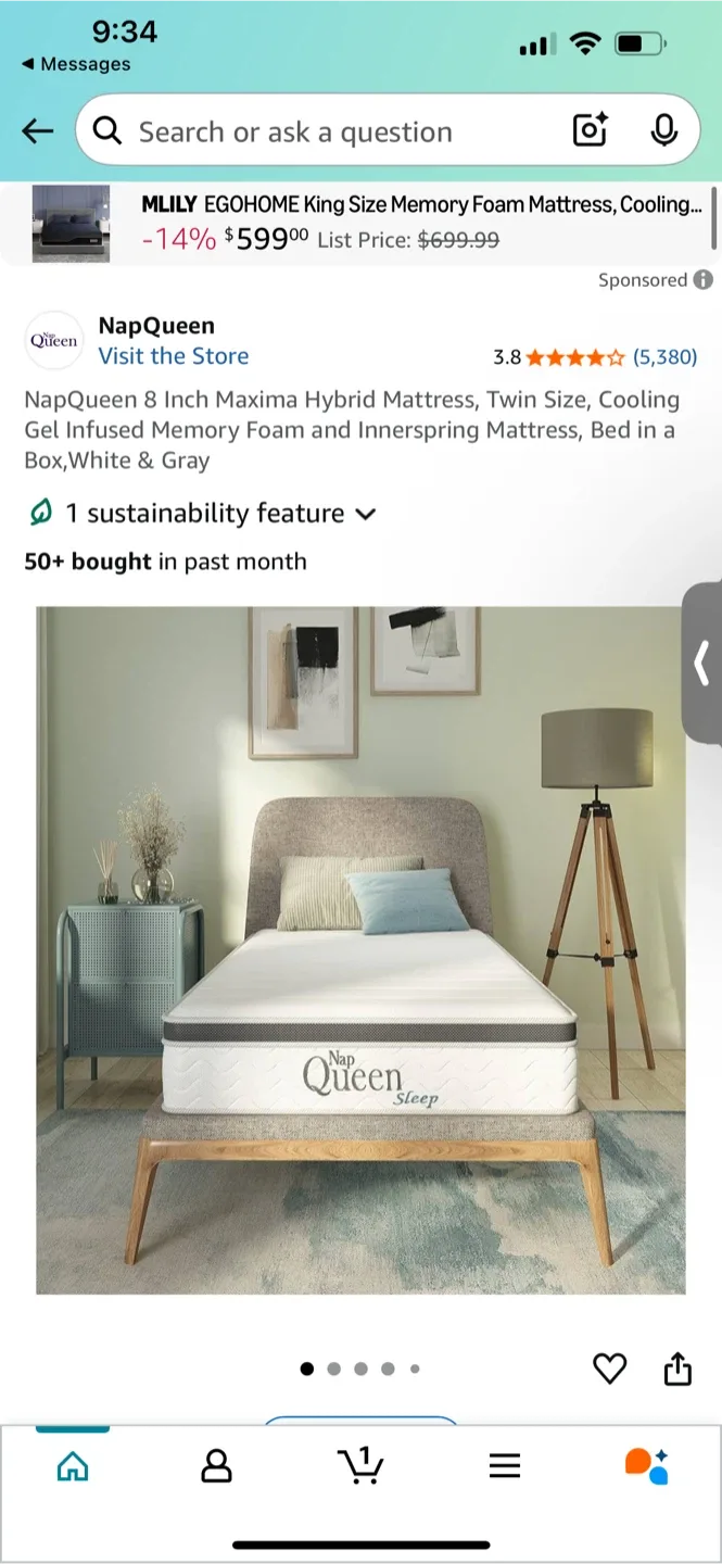 NapQueen 8 Inch Maxima Hybrid Mattress image indicator(4)