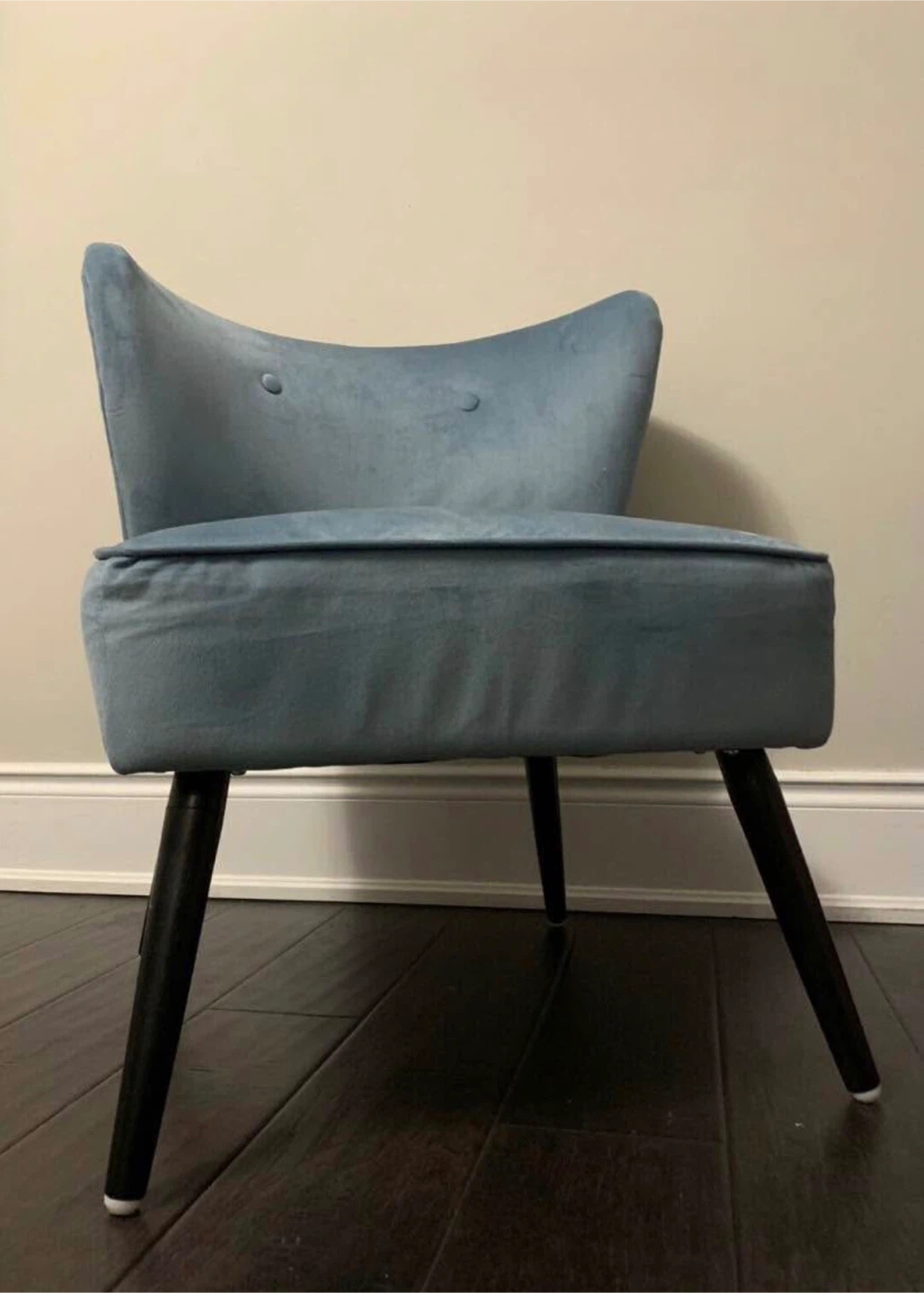 Blue Velvet Accent Chair - photo 2