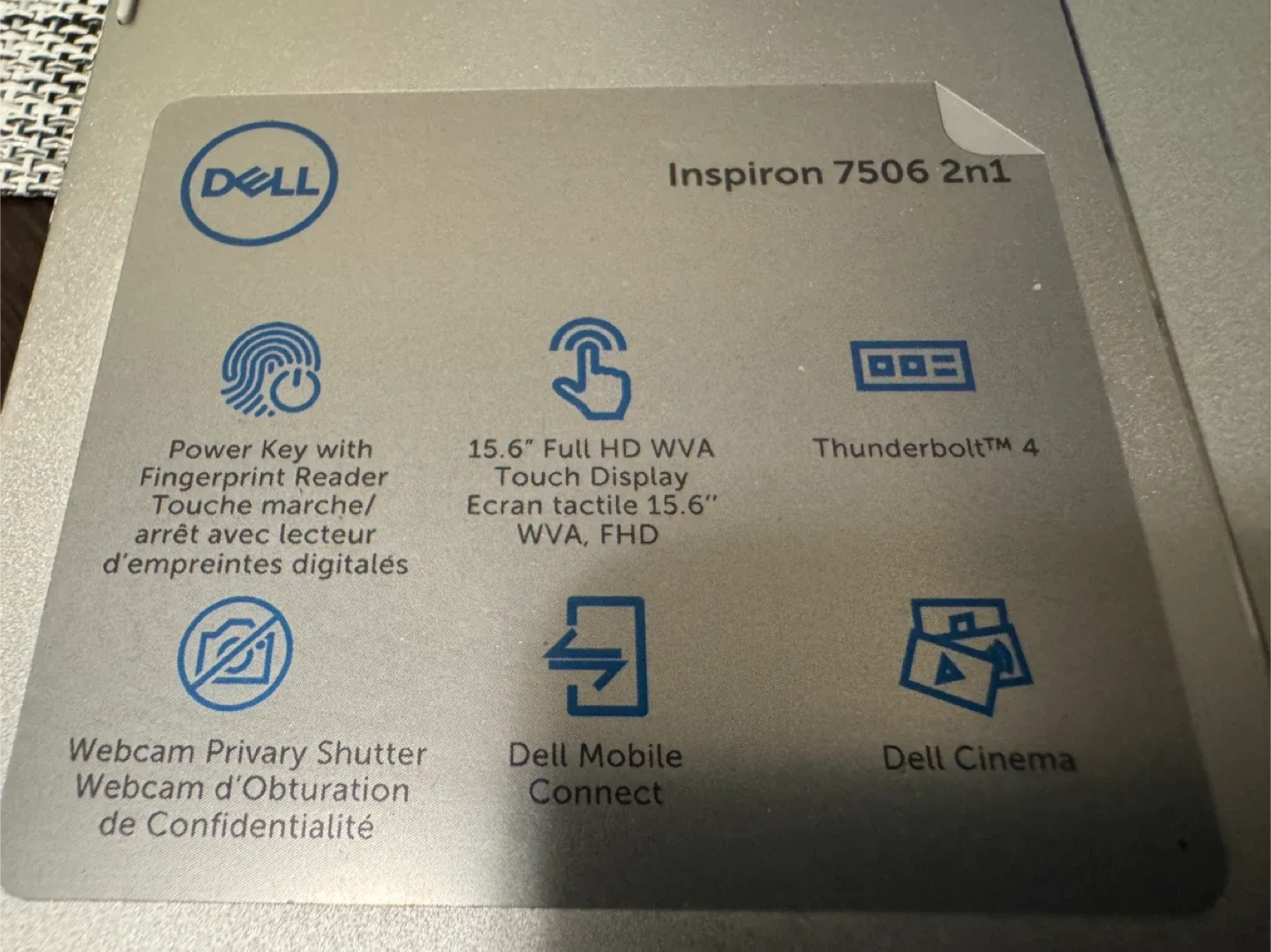 Dell Inspiron 7506 2n1 Laptop image indicator(4)