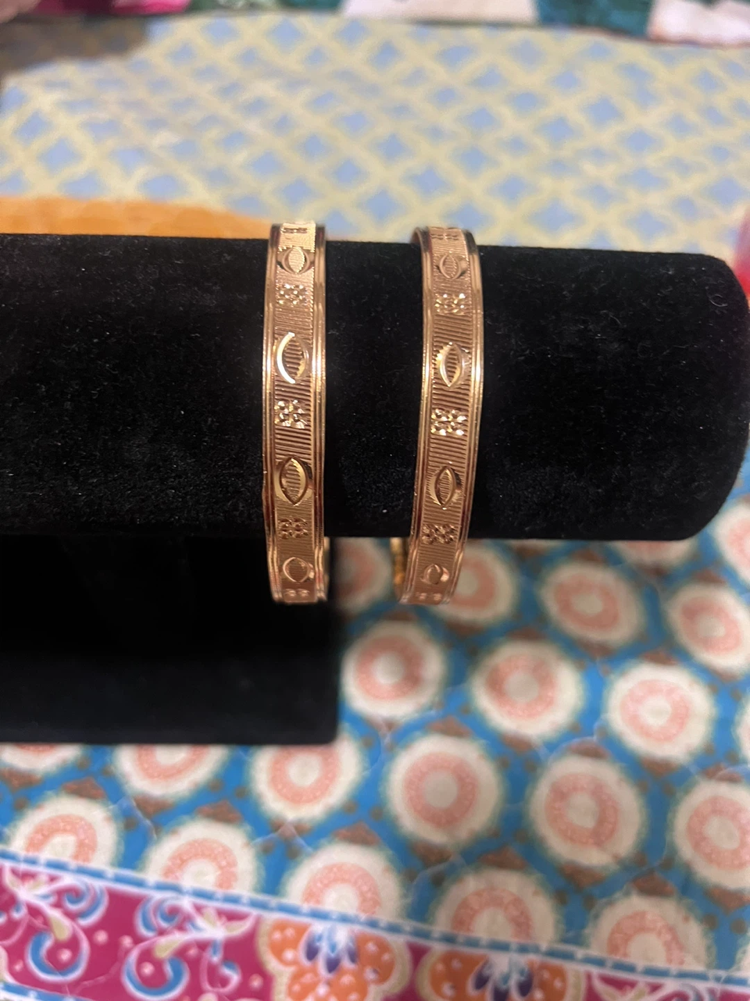 Gold-toned Bangles - Set of 2