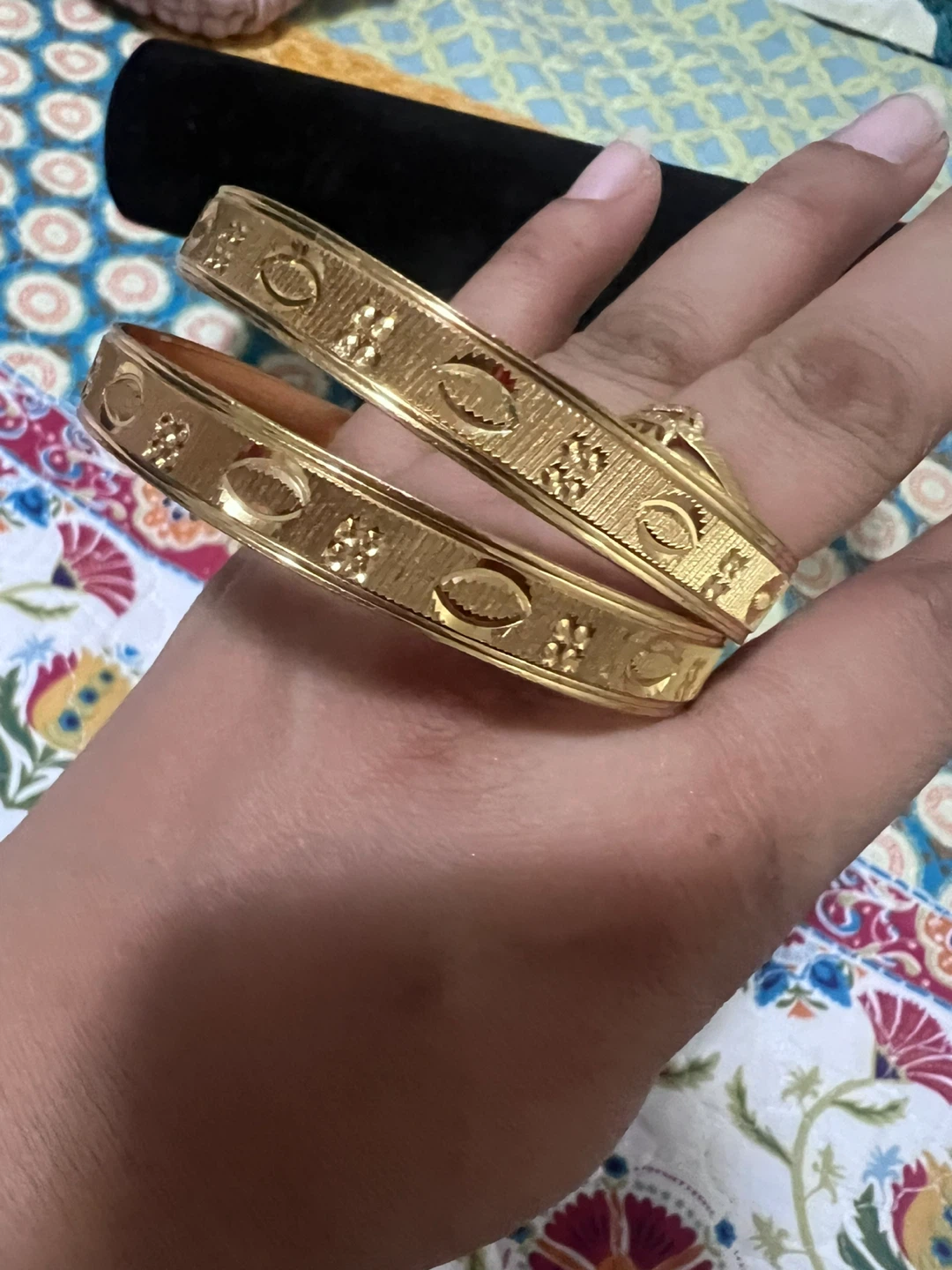 Gold-toned Bangles - Set of 2 - photo 2