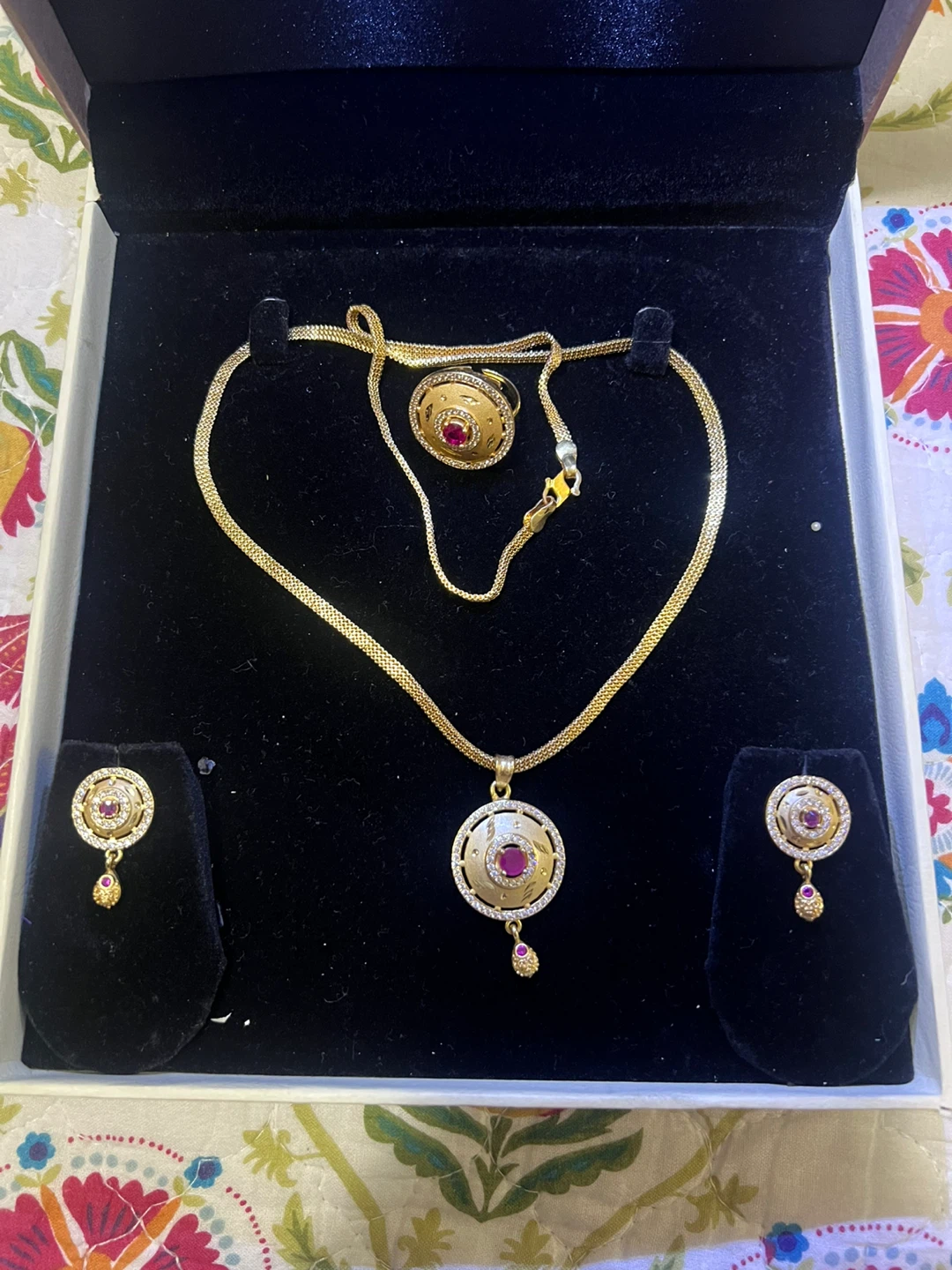Jewellery Set - Necklace, Ring, Earrings