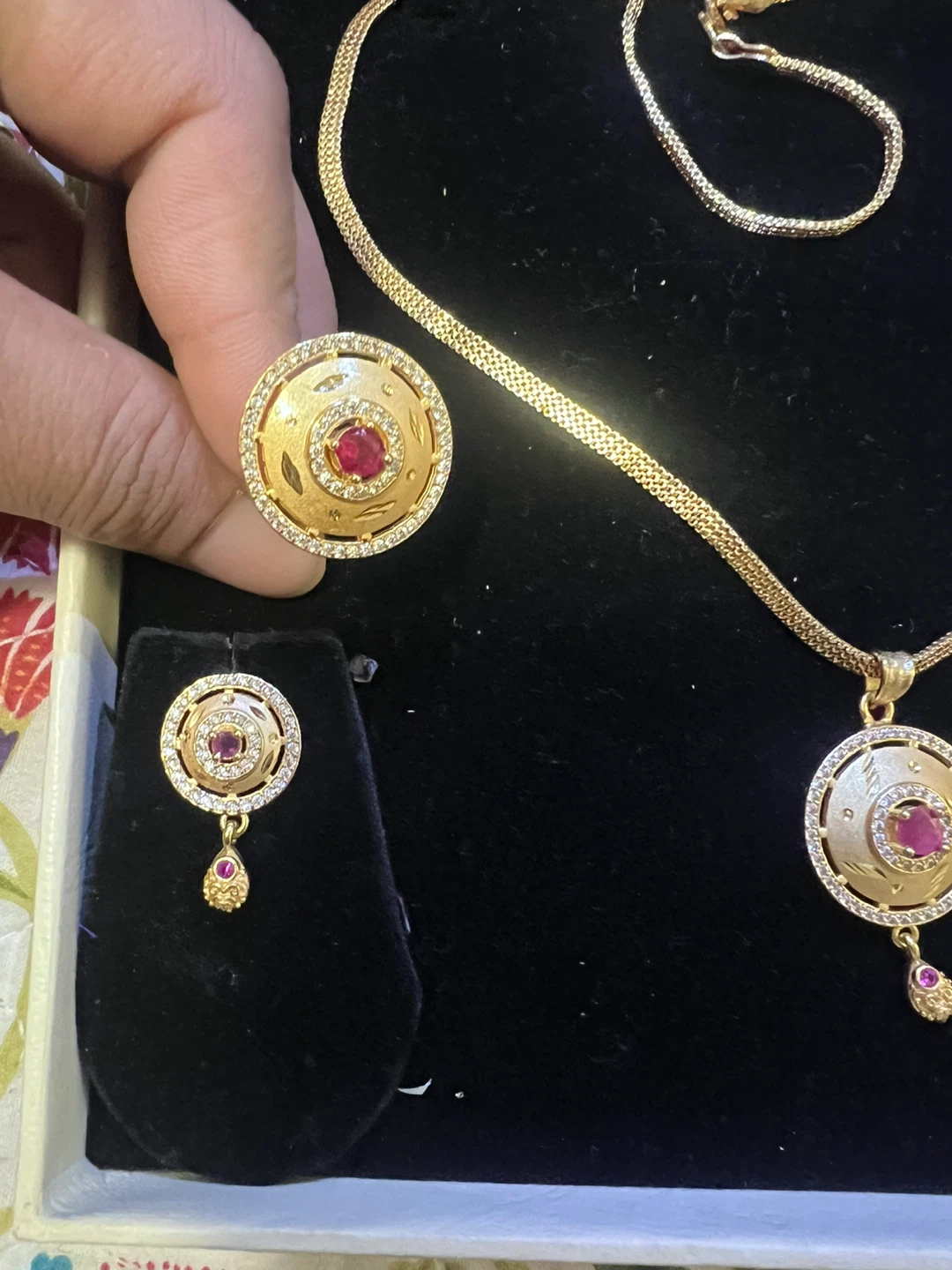 Jewellery Set - Necklace, Ring, Earrings - photo 3