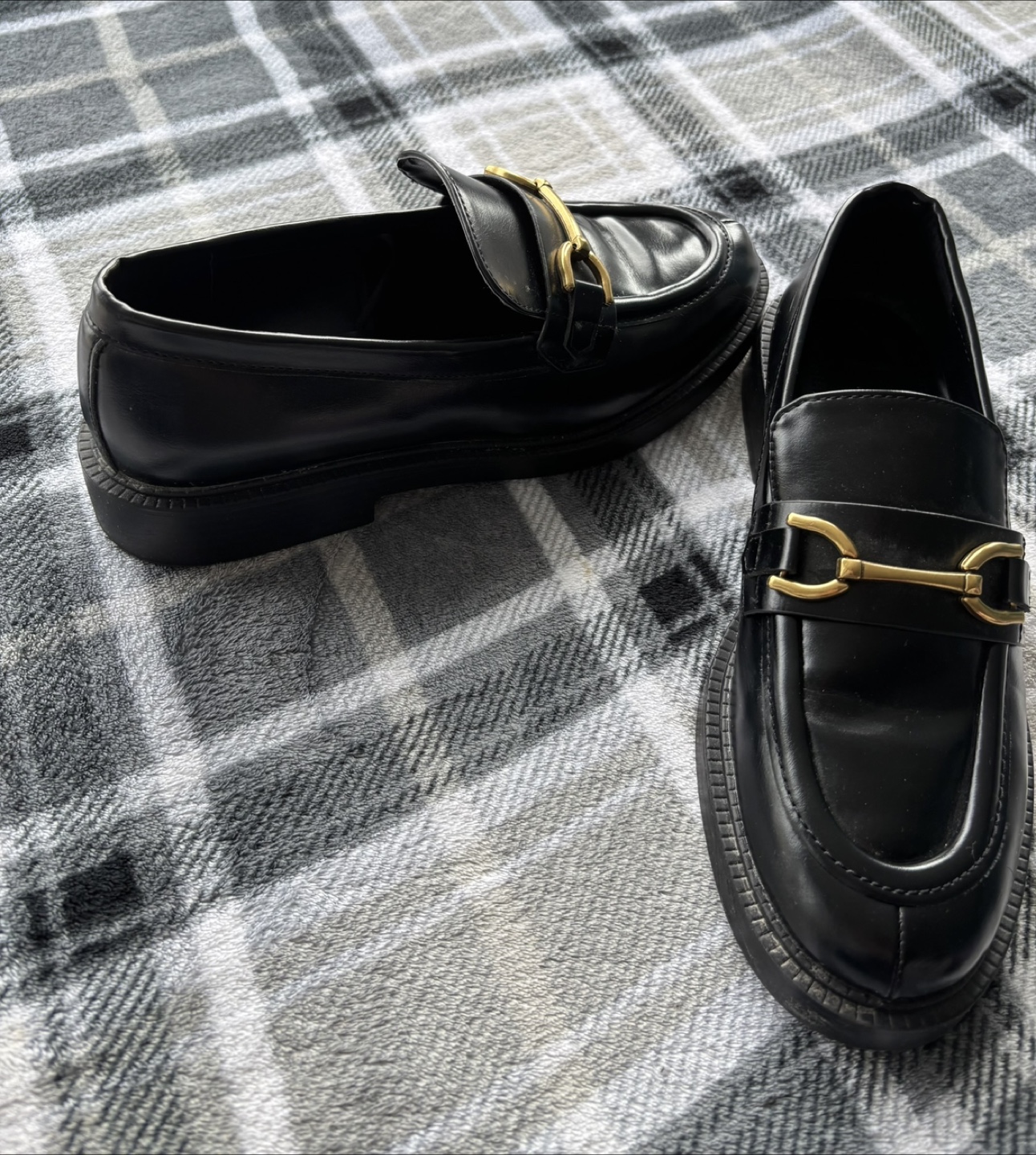 Zara Flat Buckled Loafers - Size 8 - photo 3