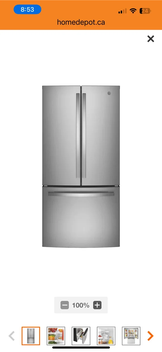 GE French Door Refrigerator image indicator(3)