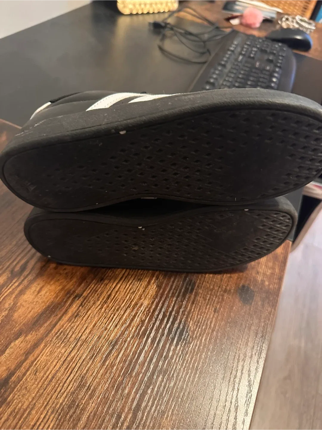 Adidas Black & White Sneakers image indicator(4)