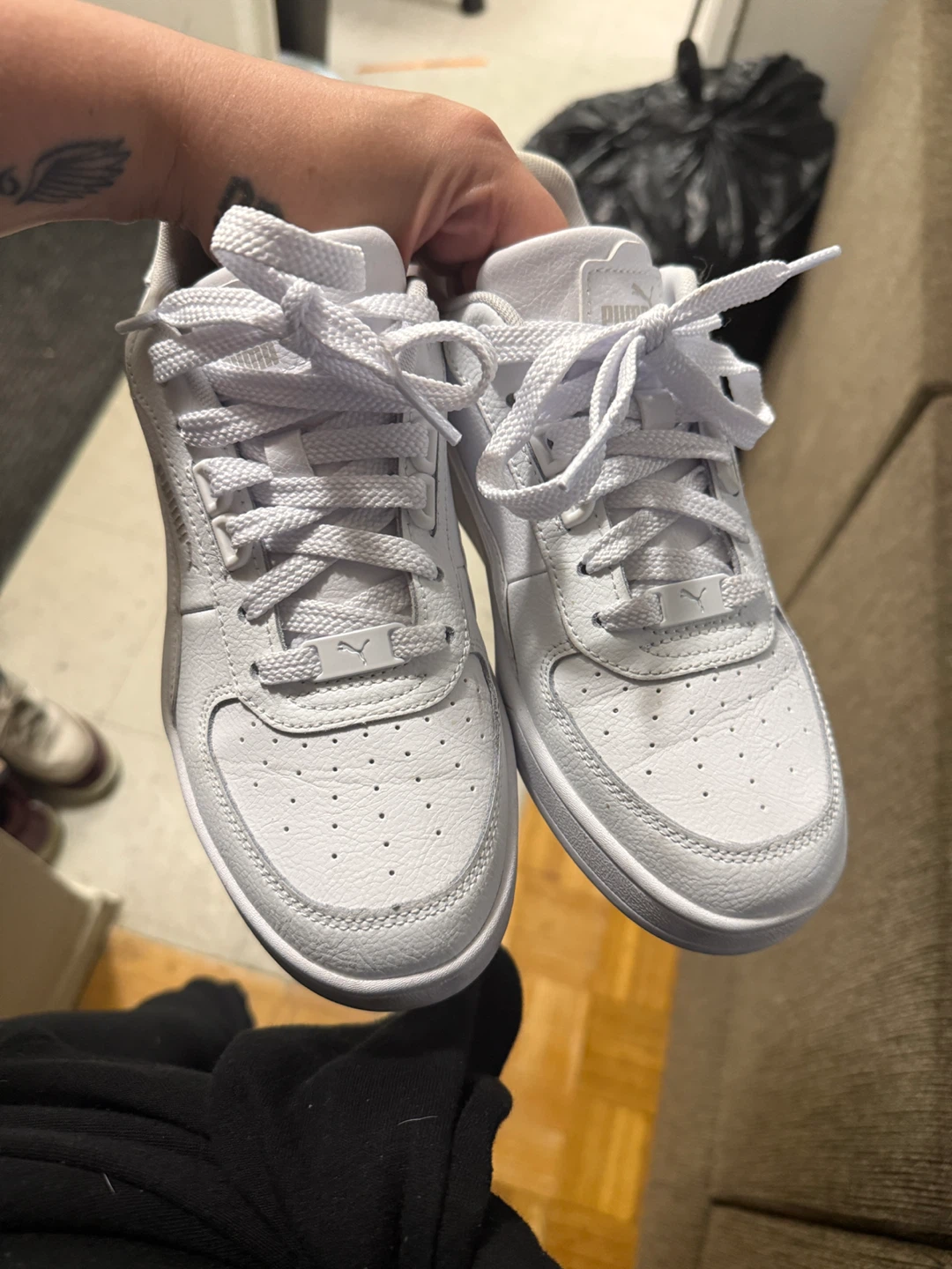 Puma Caven 2.0 White Sneakers - Size 7