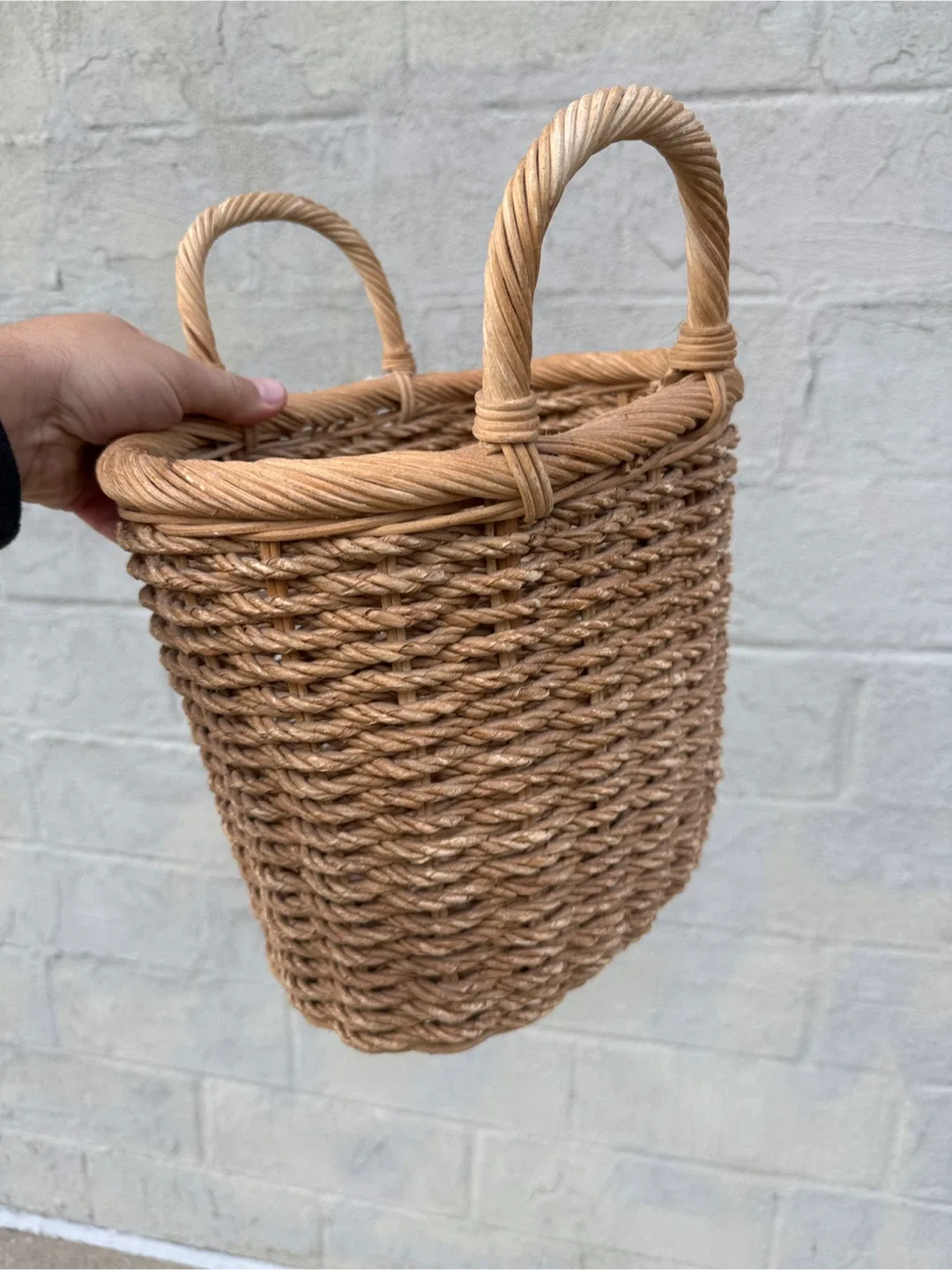 Woven Basket with Handles thumbnail