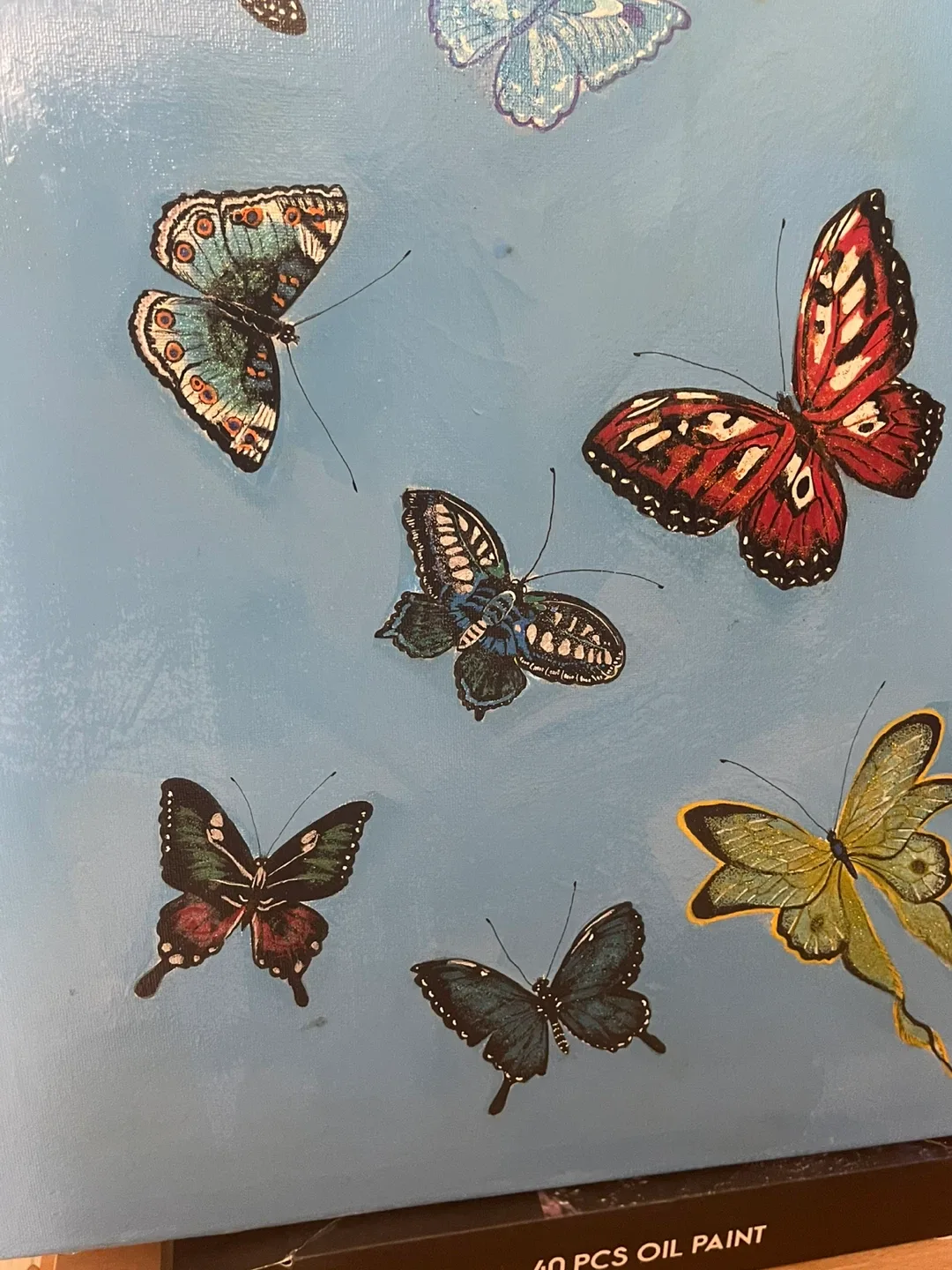 Beautiful butterfly Acrylic painting image indicator(2)