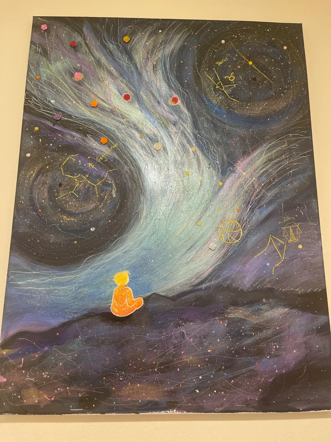 Galaxy Acrylic painting image indicator(2)