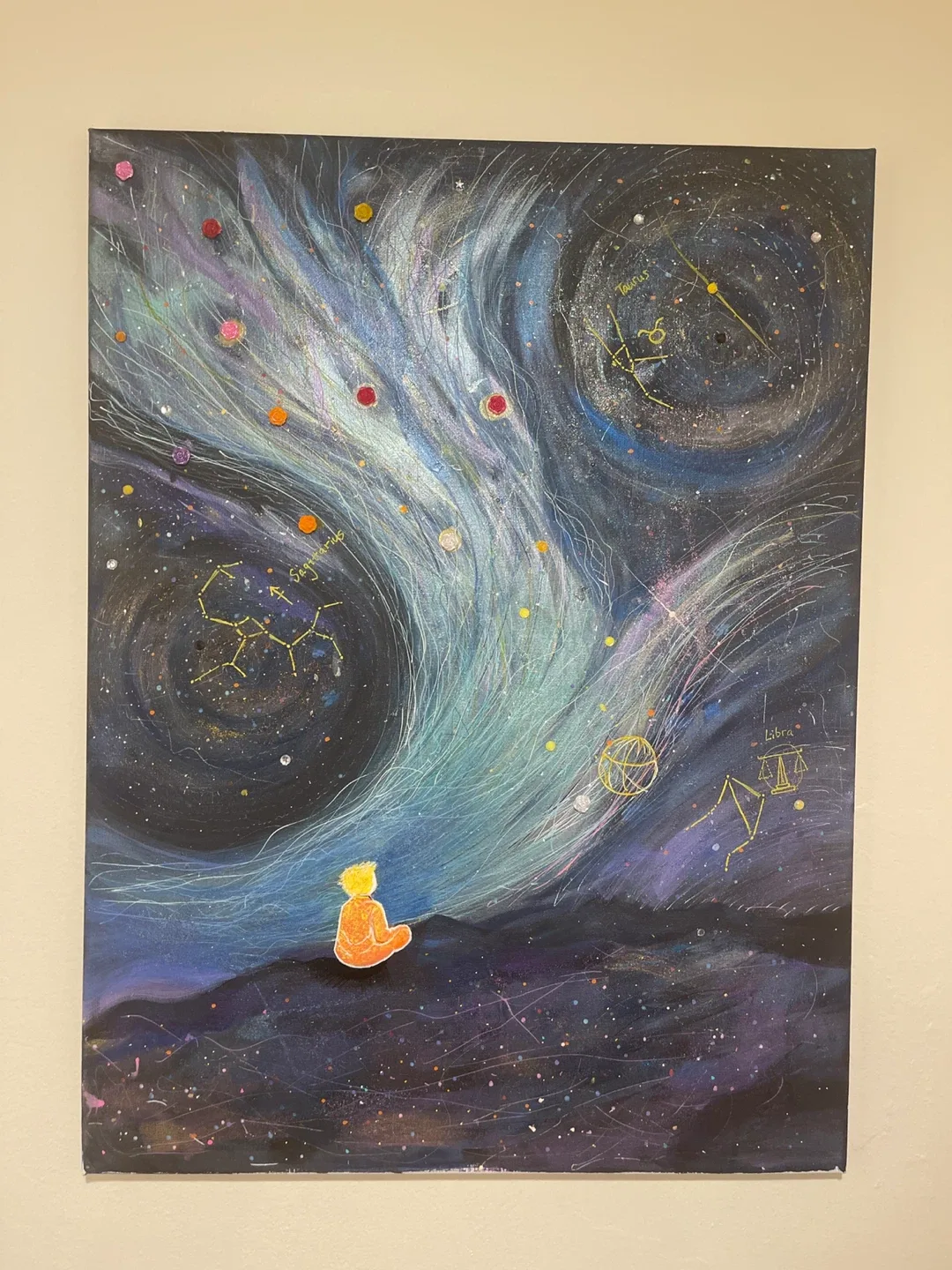 Galaxy Acrylic painting image indicator(3)