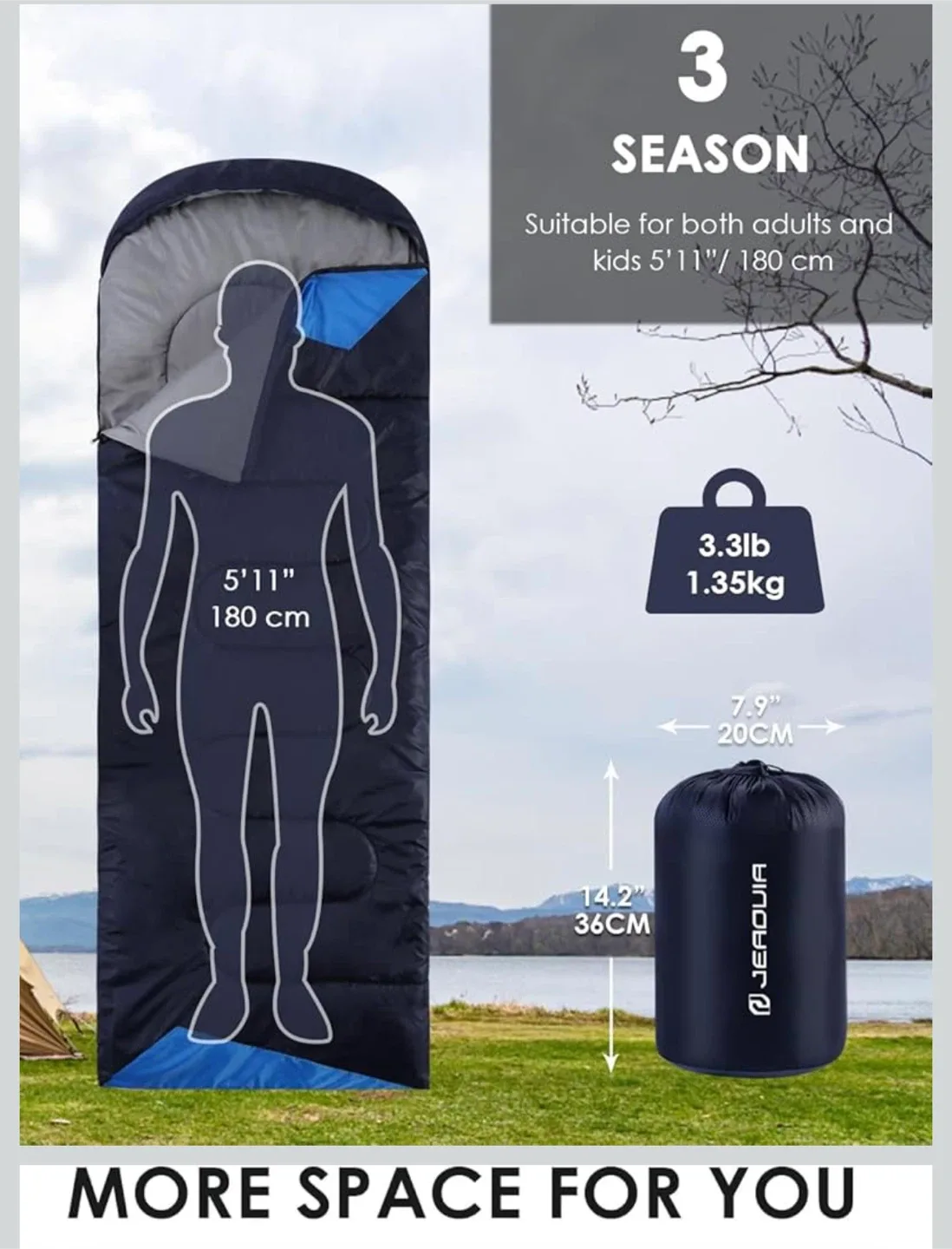 Jeaouia Sleeping Bag - Navy Blue image indicator(5)