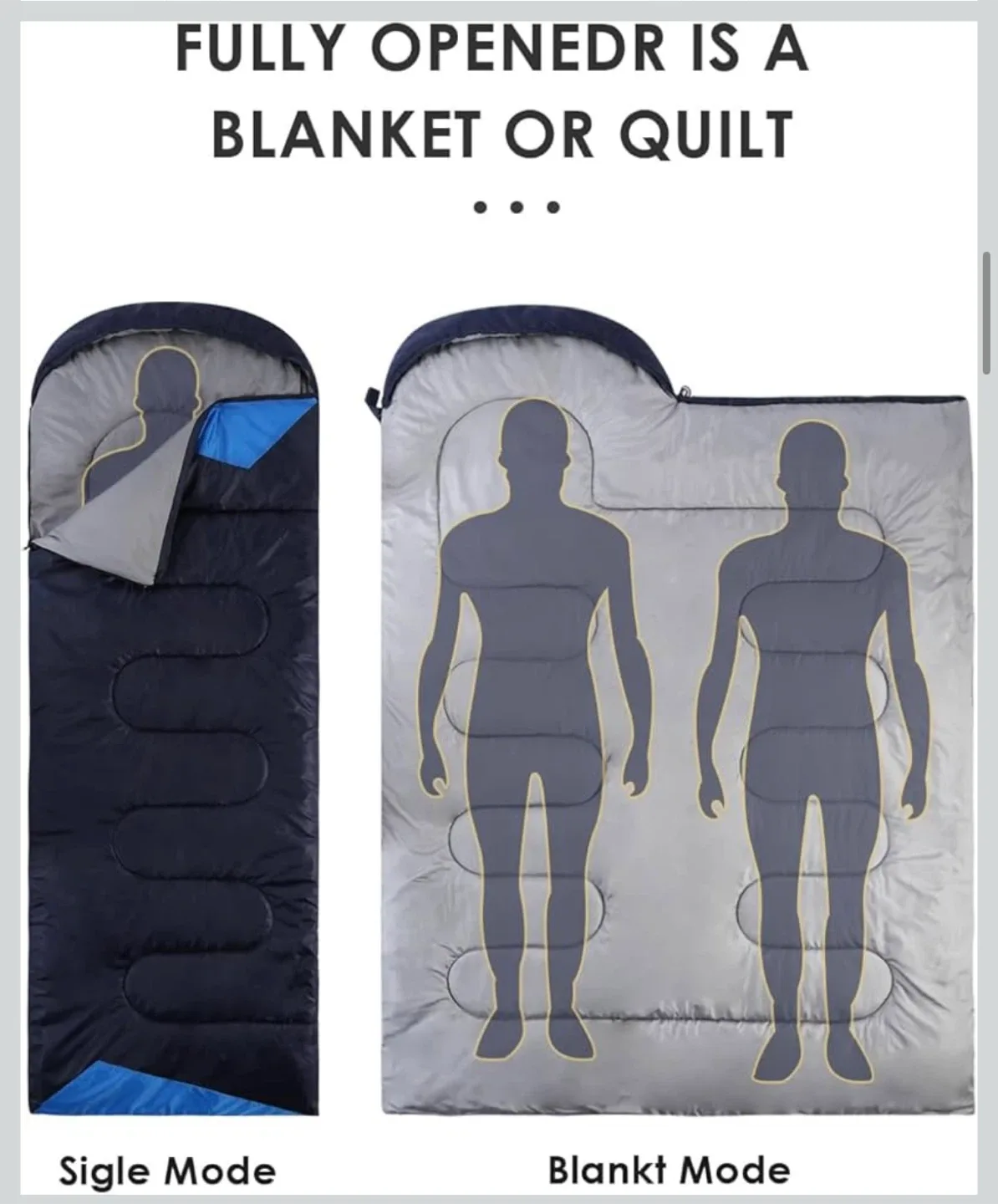 Jeaouia Sleeping Bag - Navy Blue image indicator(6)