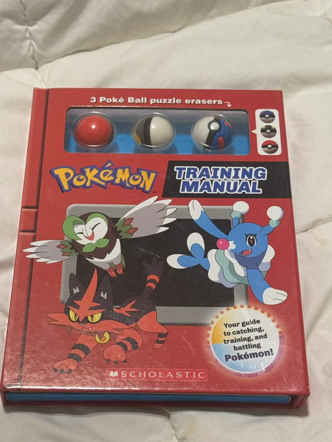 BNIB Pokémon Training Manual Book with Poké Ball Erasers thumbnail