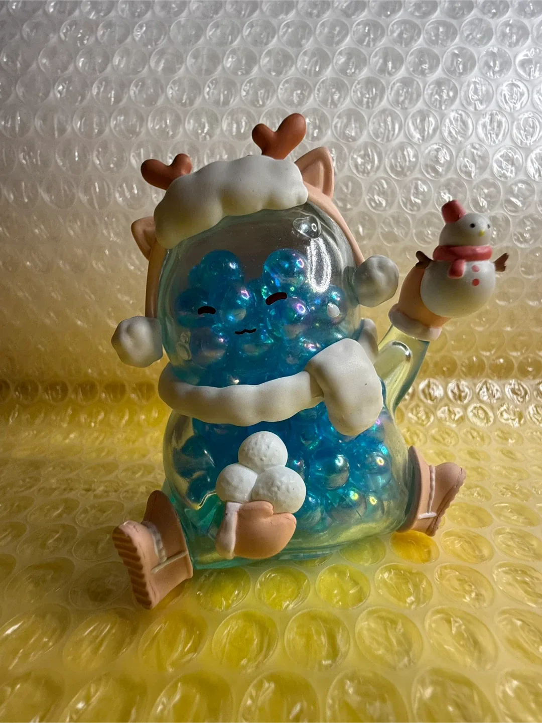 Cute Reindeer Figurine with Blue Beads image indicator(4)