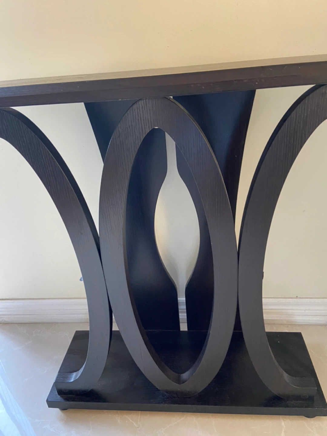 Dark Wood Console Table - photo 2