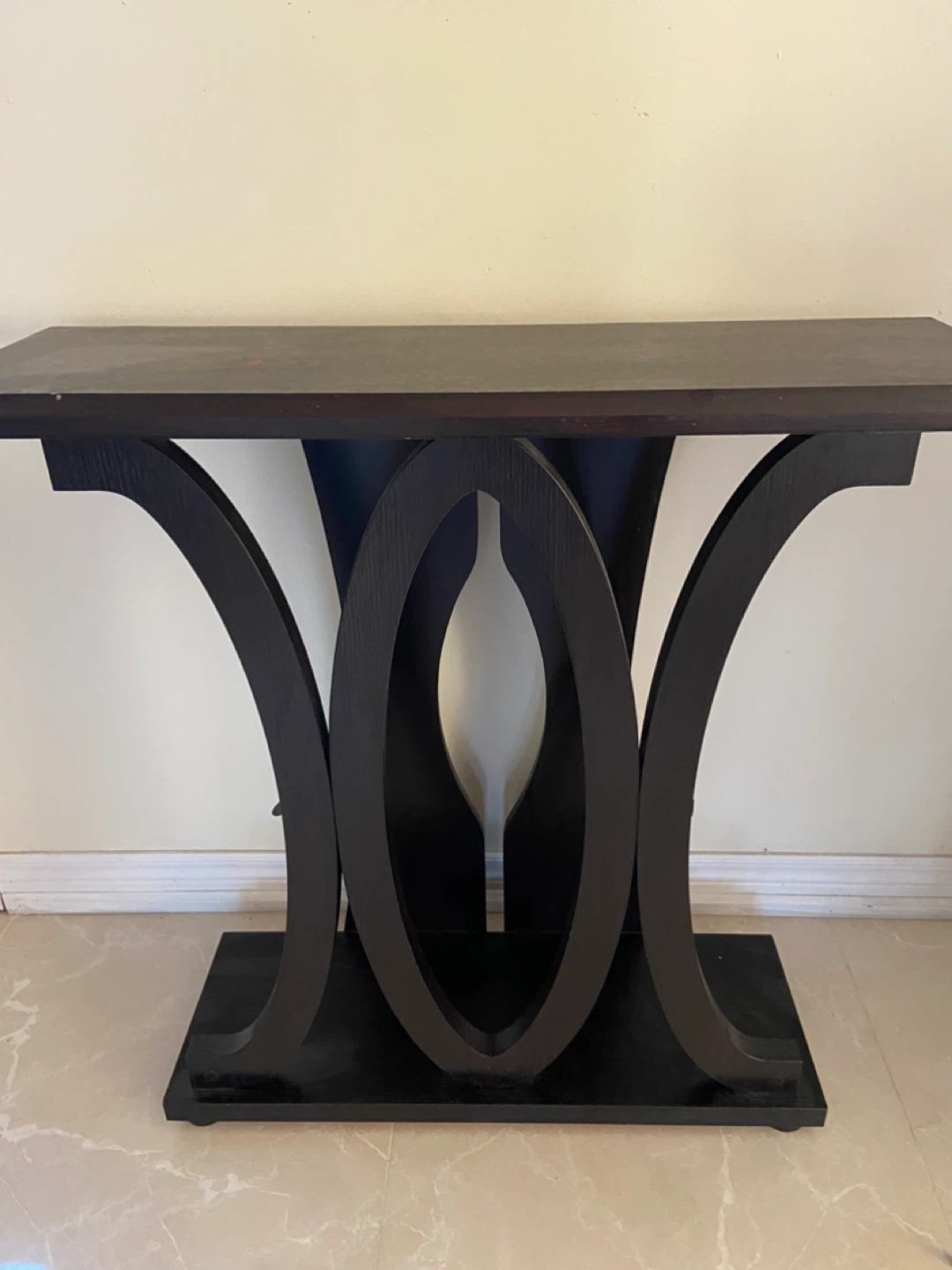 Dark Wood Console Table - photo 3