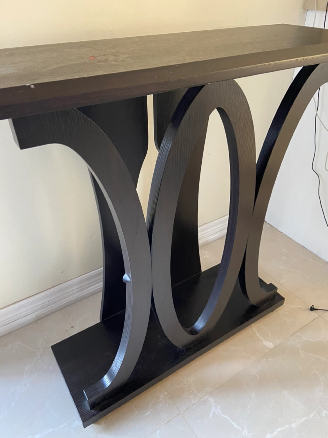 Dark Wood Console Table