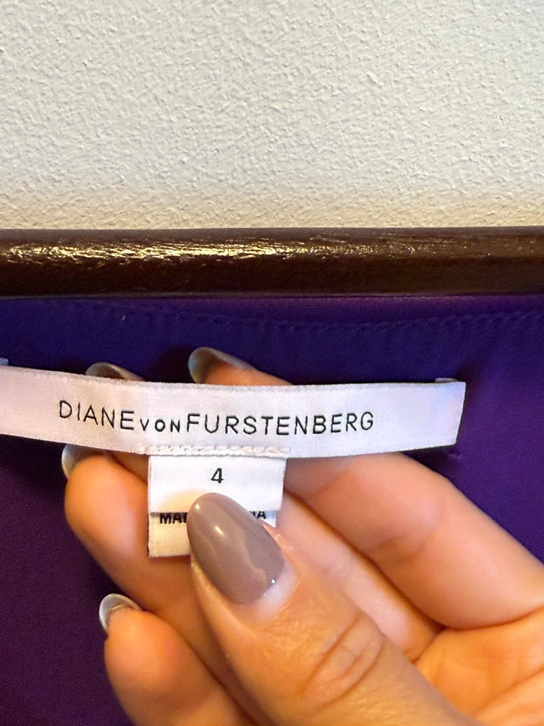 Diane von Furstenburg purple bodycon dress - photo 3