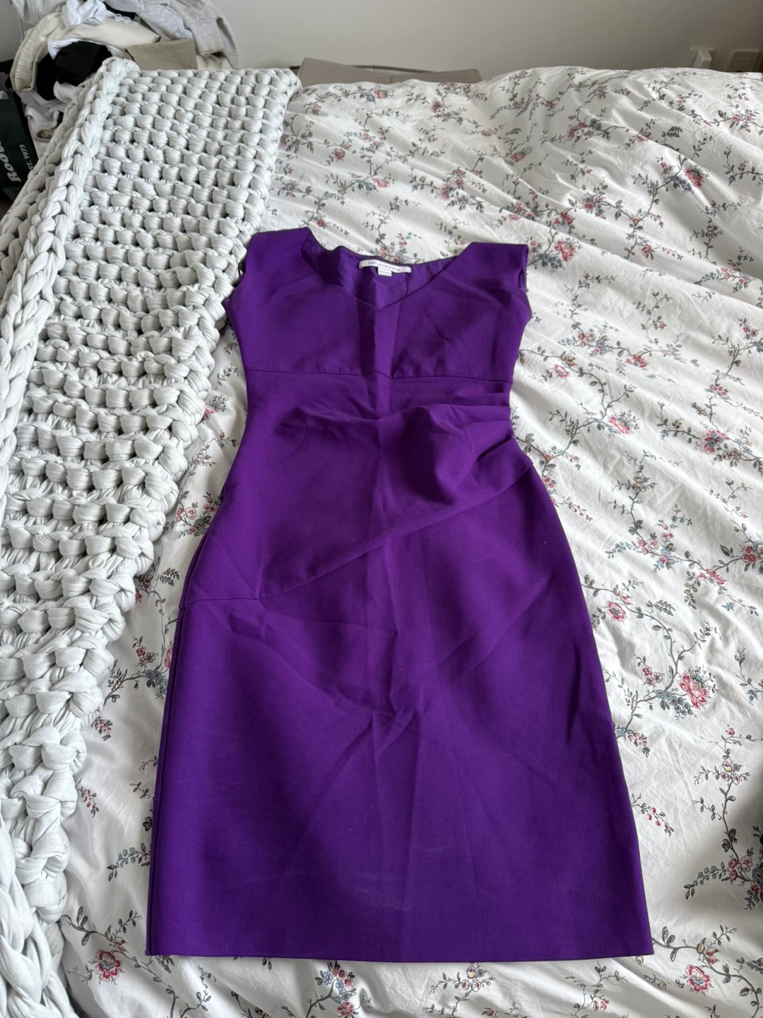 Diane von Furstenburg purple bodycon dress - photo 2