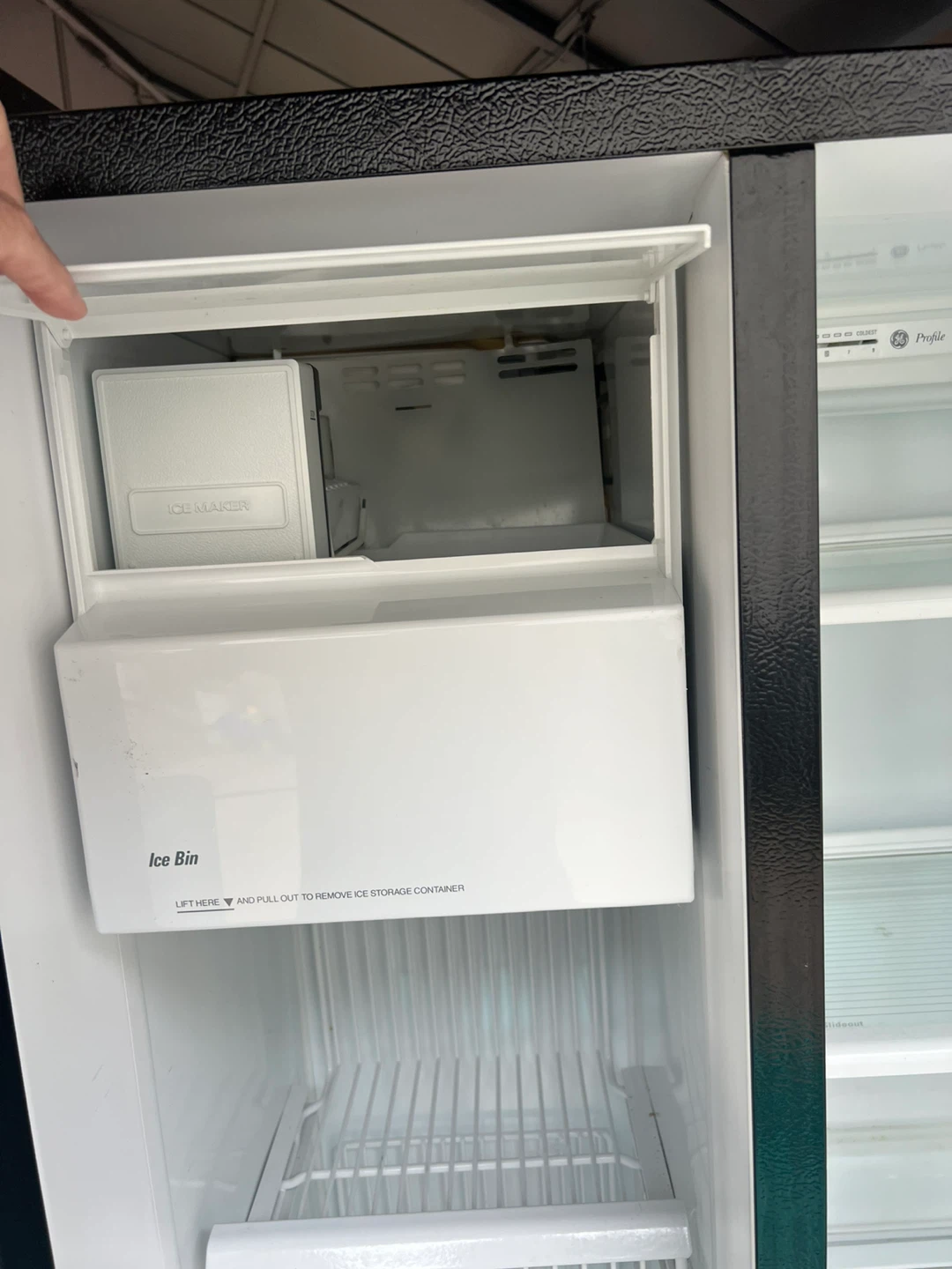 GE Profile Black Side-by-Side Refrigerator - photo 5