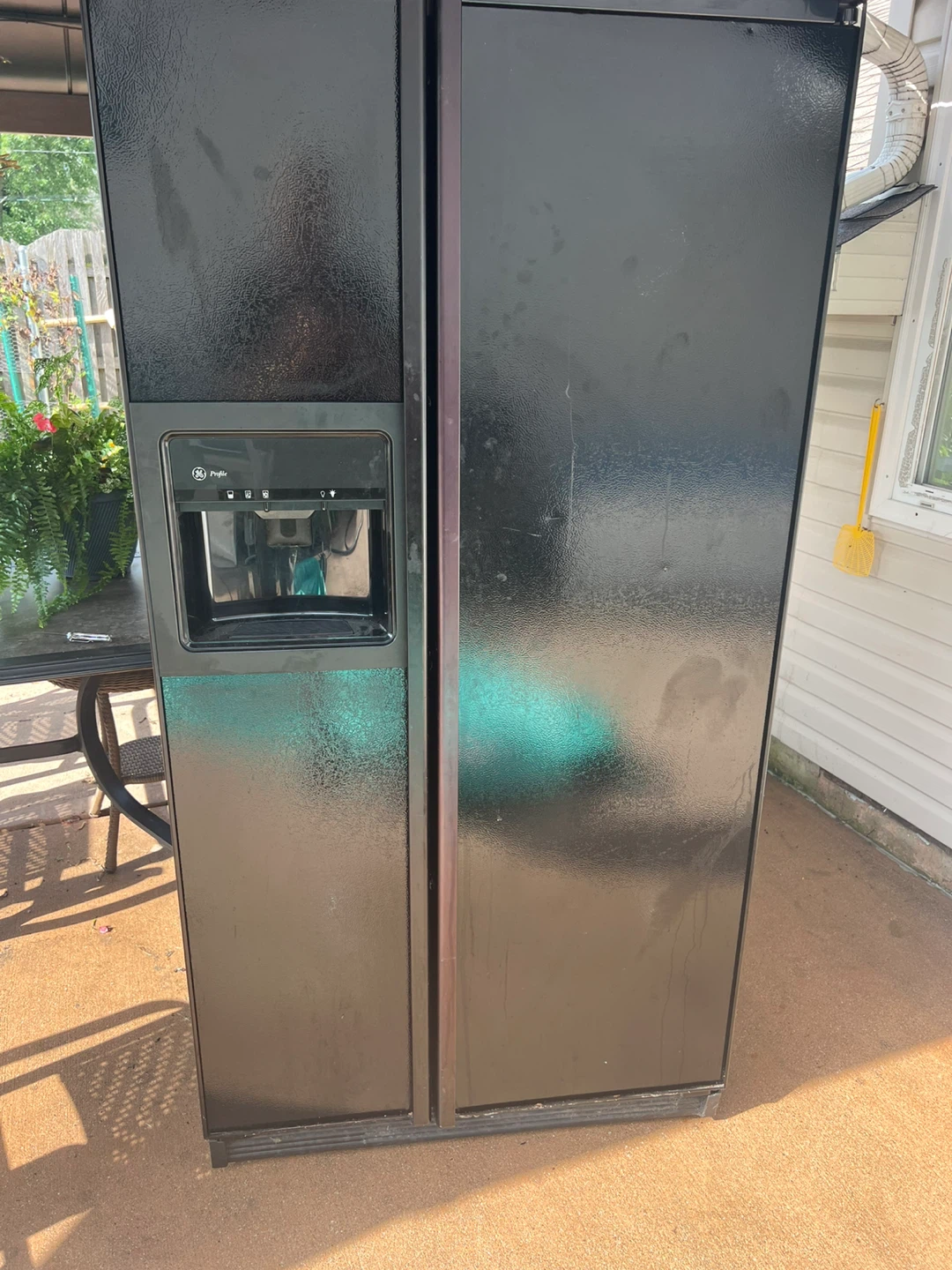 GE Profile Black Side-by-Side Refrigerator