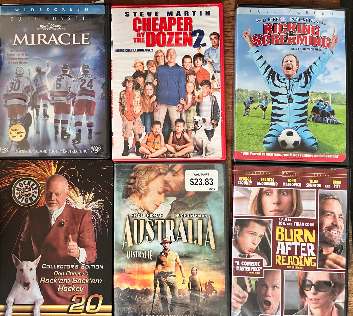 FREE SIX DVD Movies