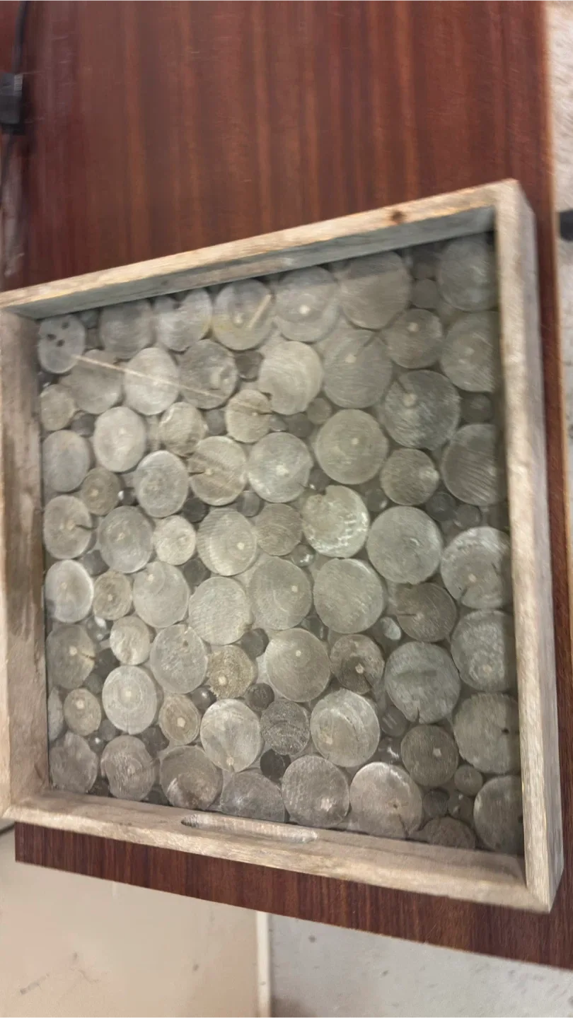 Decorative Wooden Tray, 34x34 cm image indicator(2)