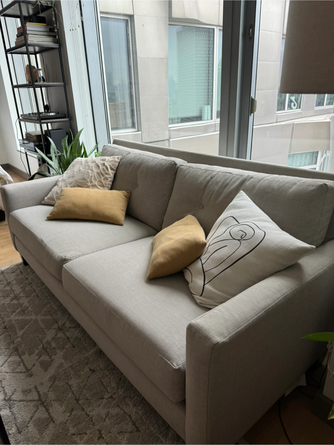 Comfortable Light Gray Sofa - Pier 1 - photo 3