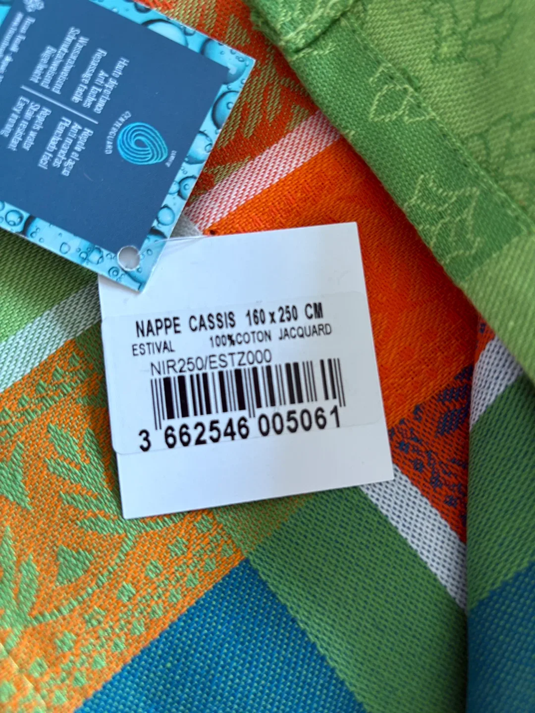 Tissus Toselli Jacquard Cassis Tablecloth 160x250cm image indicator(4)