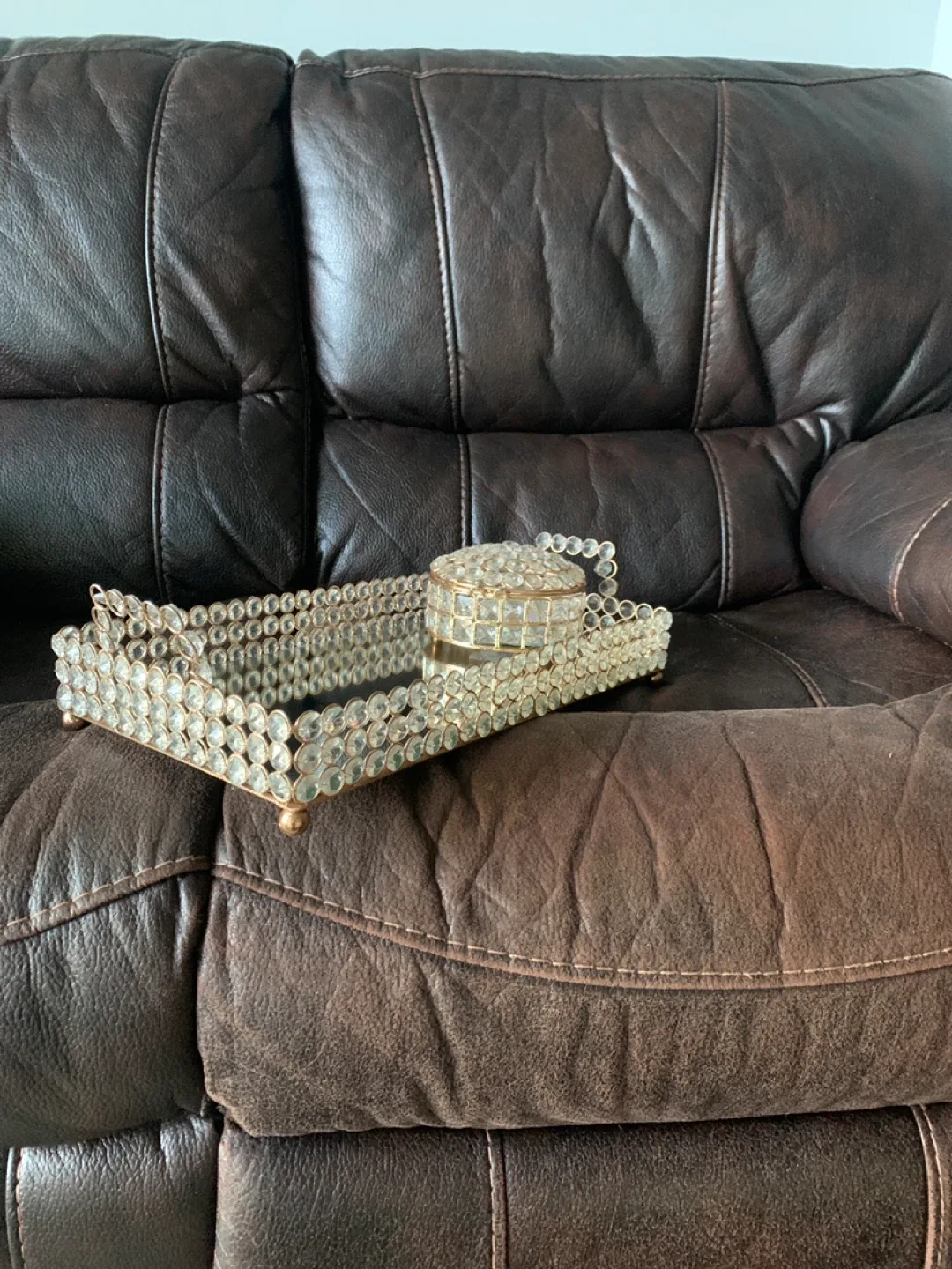 Decorative Crystal Tray and Box Set image indicator(5)