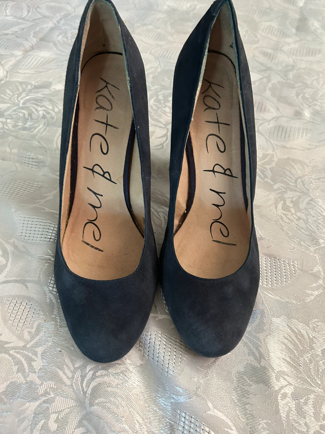 Kate & Mel navy Suede Heels