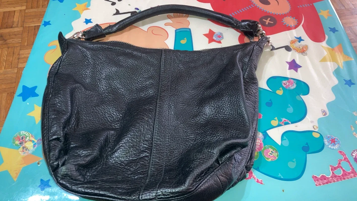 DANIER Genuine Leather Black Handbag thumbnail