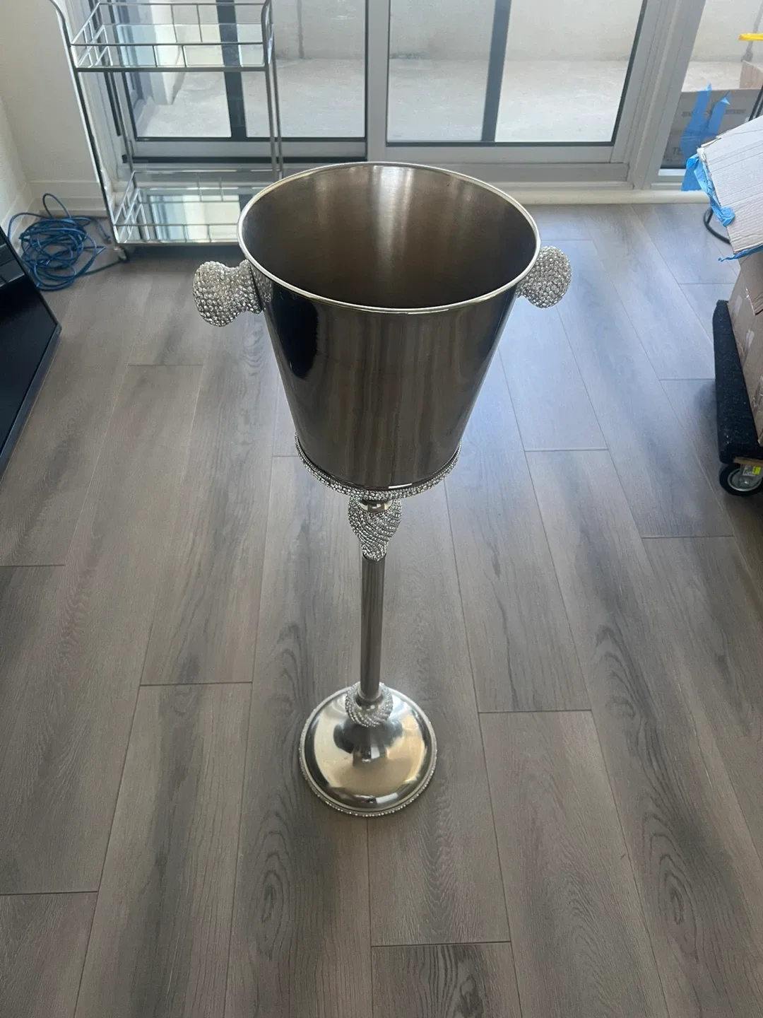Silver Champagne Bucket with Stand thumbnail