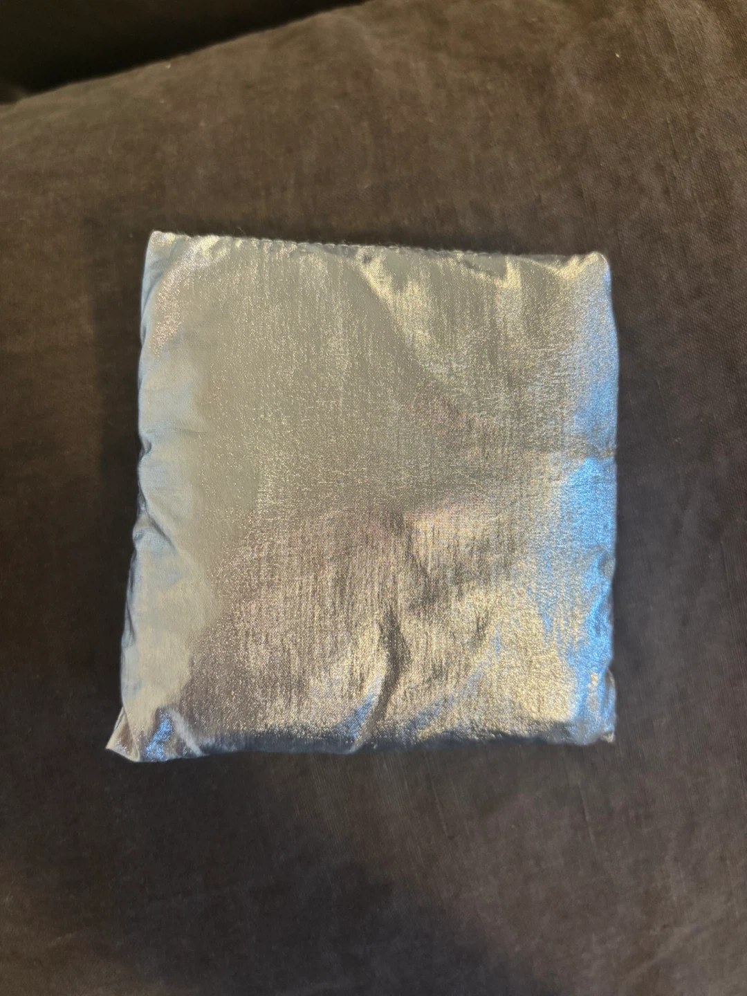 BAGGU Small Reusable Shopping Bag - blue metallic - photo 4